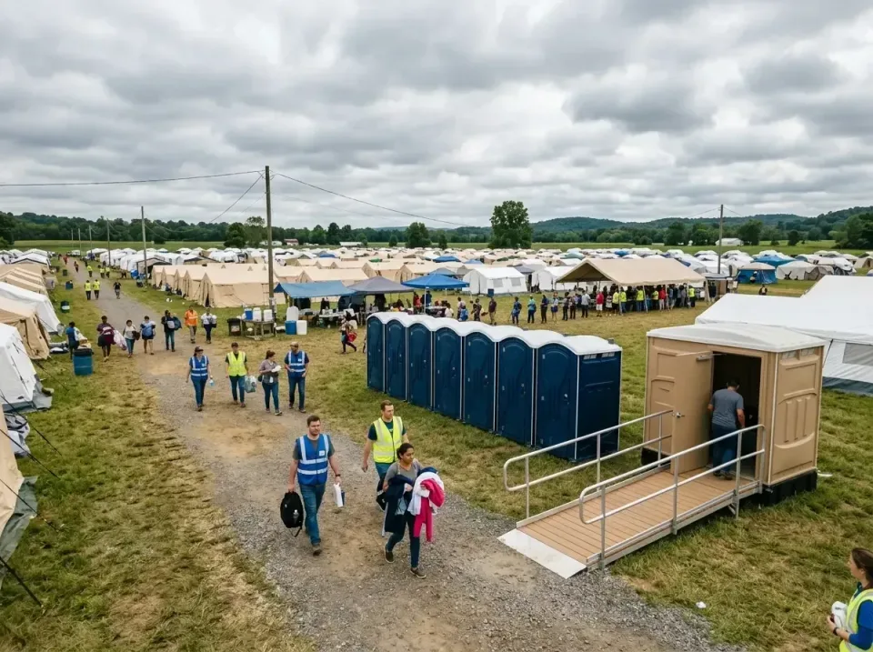 disaster-relief-camp-restrooms-010 — frequently asked questions, Dumpster & Portable Bathrooms Rental in River Road, NC